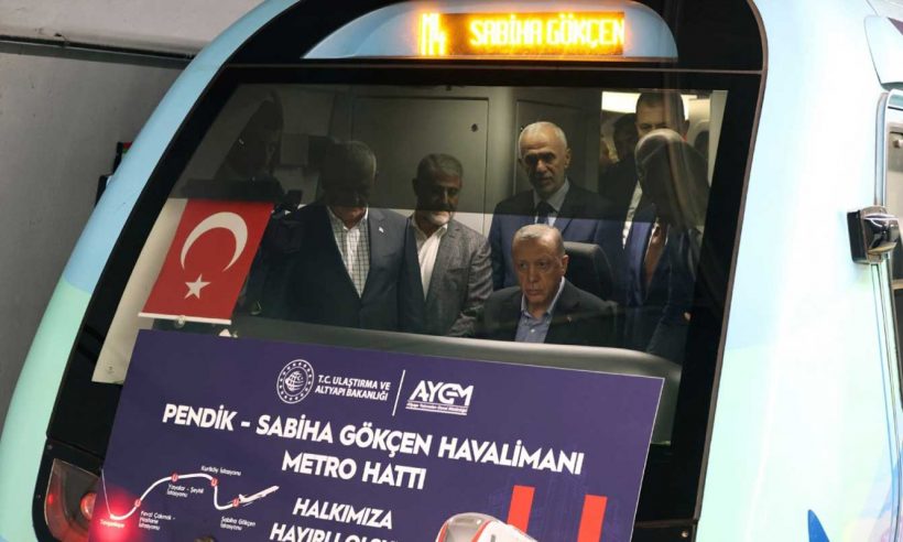 Metro inauguration with the President